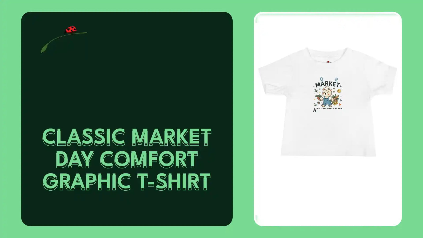 Classic Market Day Comfort Graphic T-Shirt by@Outfy