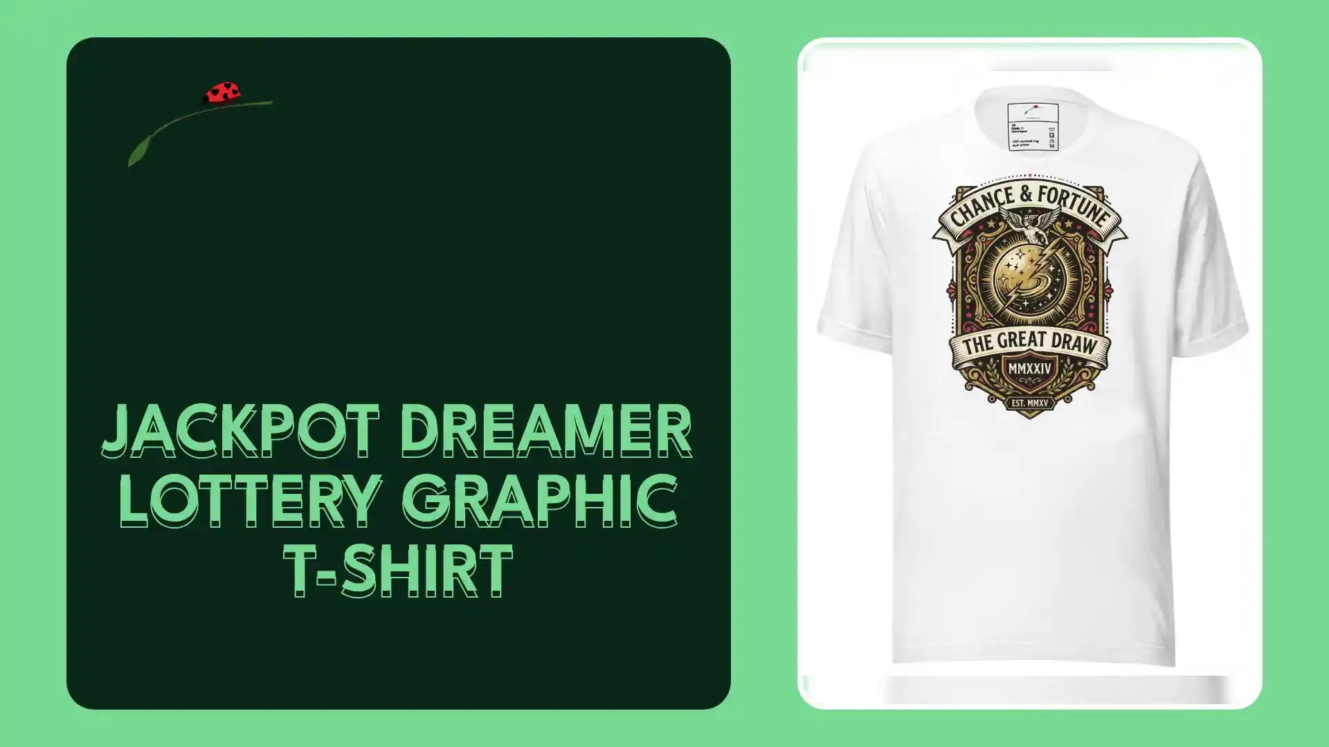 Jackpot Dreamer Lottery Graphic T-Shirt by@Outfy