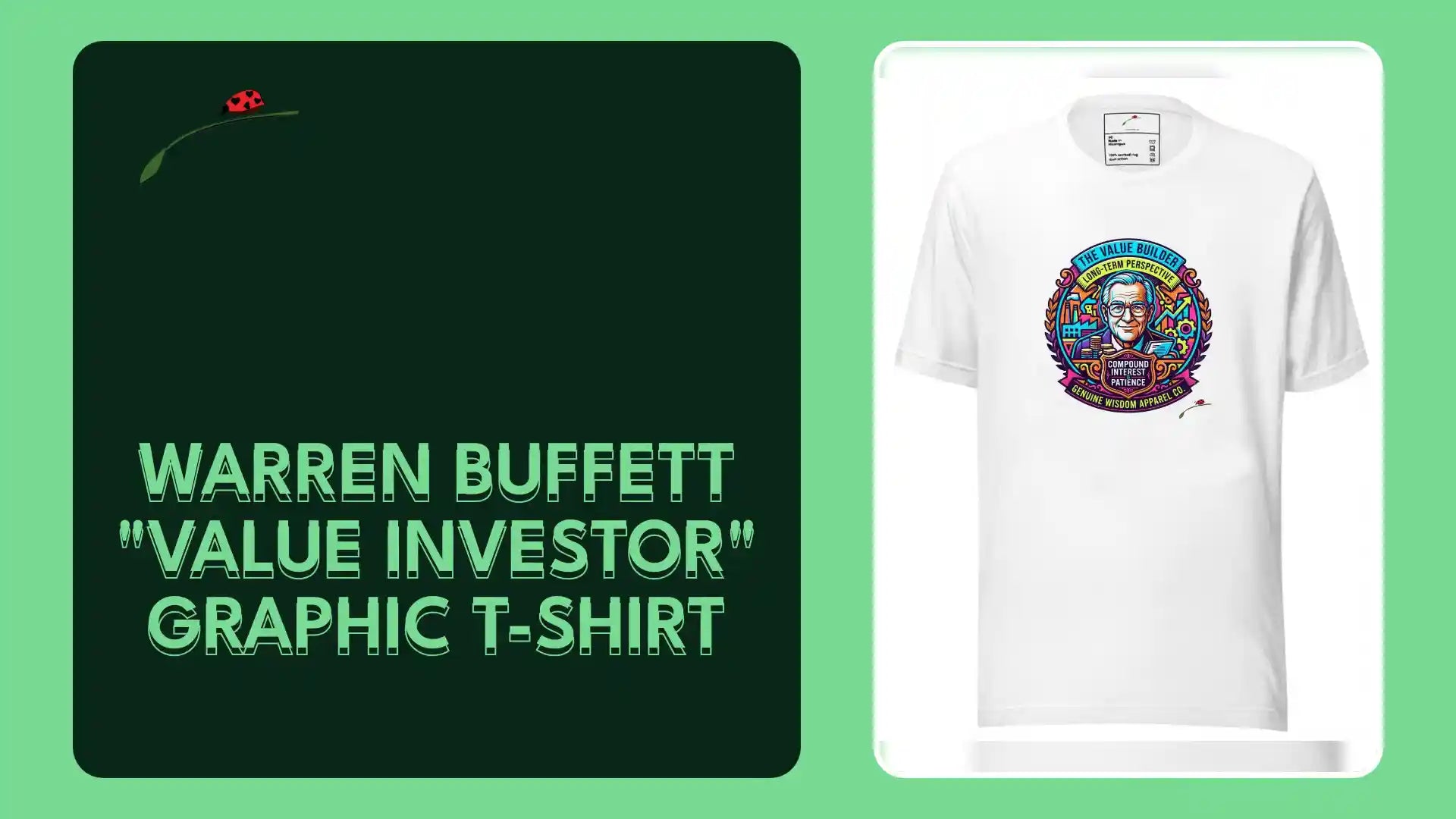Warren Buffett "Value Investor" Graphic T-Shirt by@Outfy