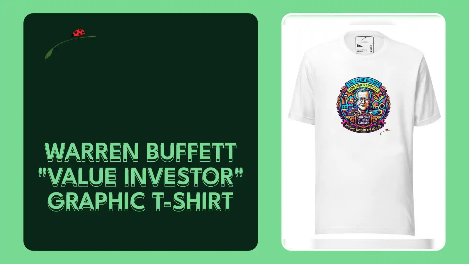Warren Buffett "Value Investor" Graphic T-Shirt by@Outfy