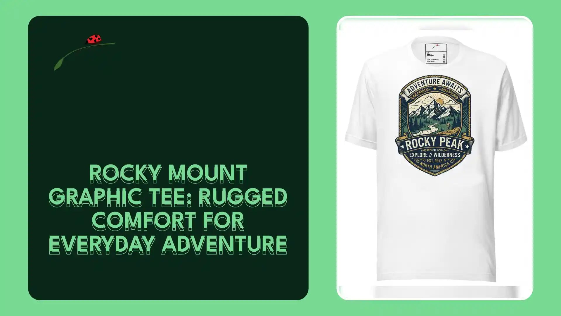 Rocky Mount Graphic Tee: Rugged Comfort for Everyday Adventure by@Outfy