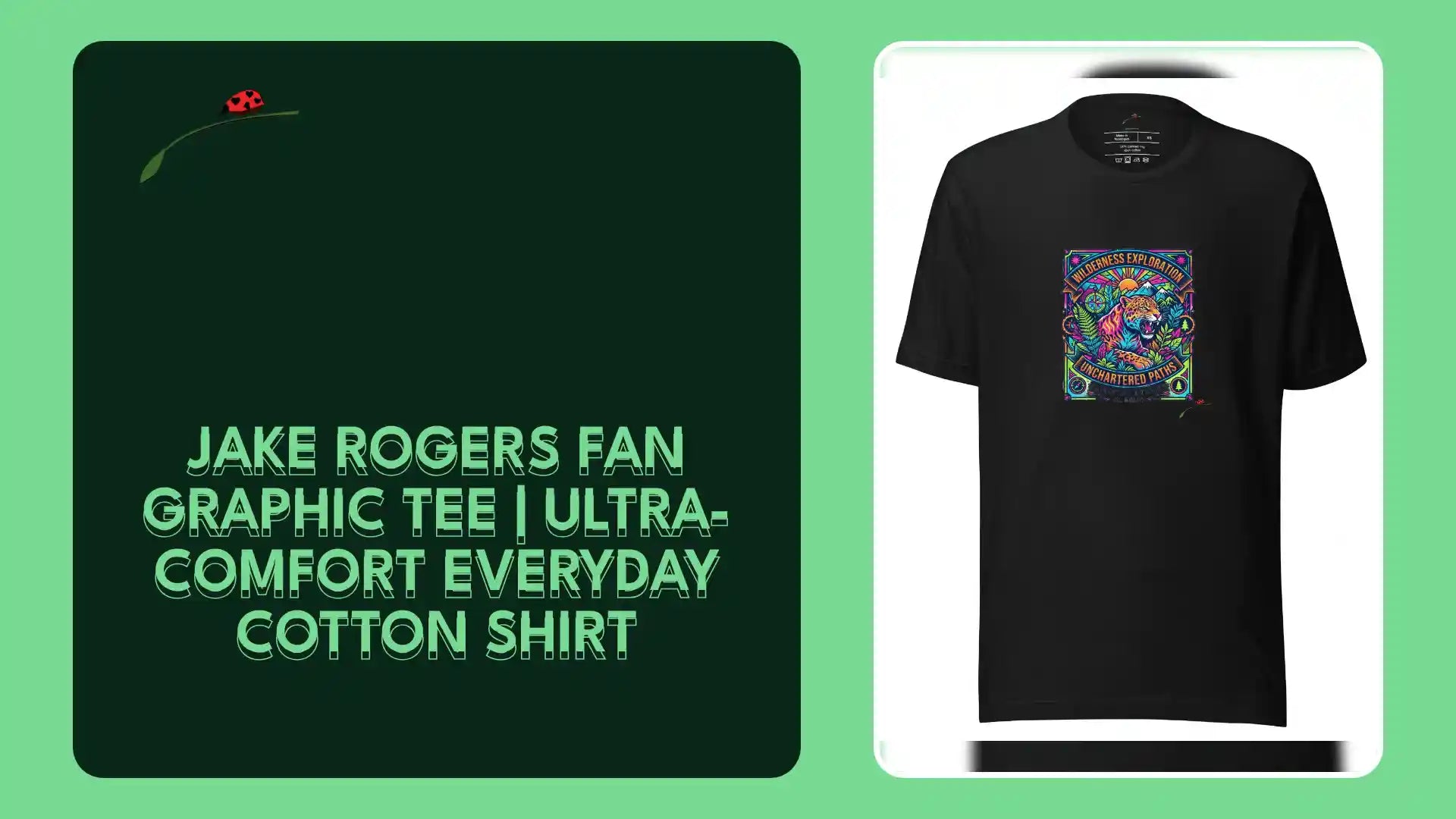Jake Rogers Fan Graphic Tee | Ultra-Comfort Everyday Cotton Shirt by@Outfy