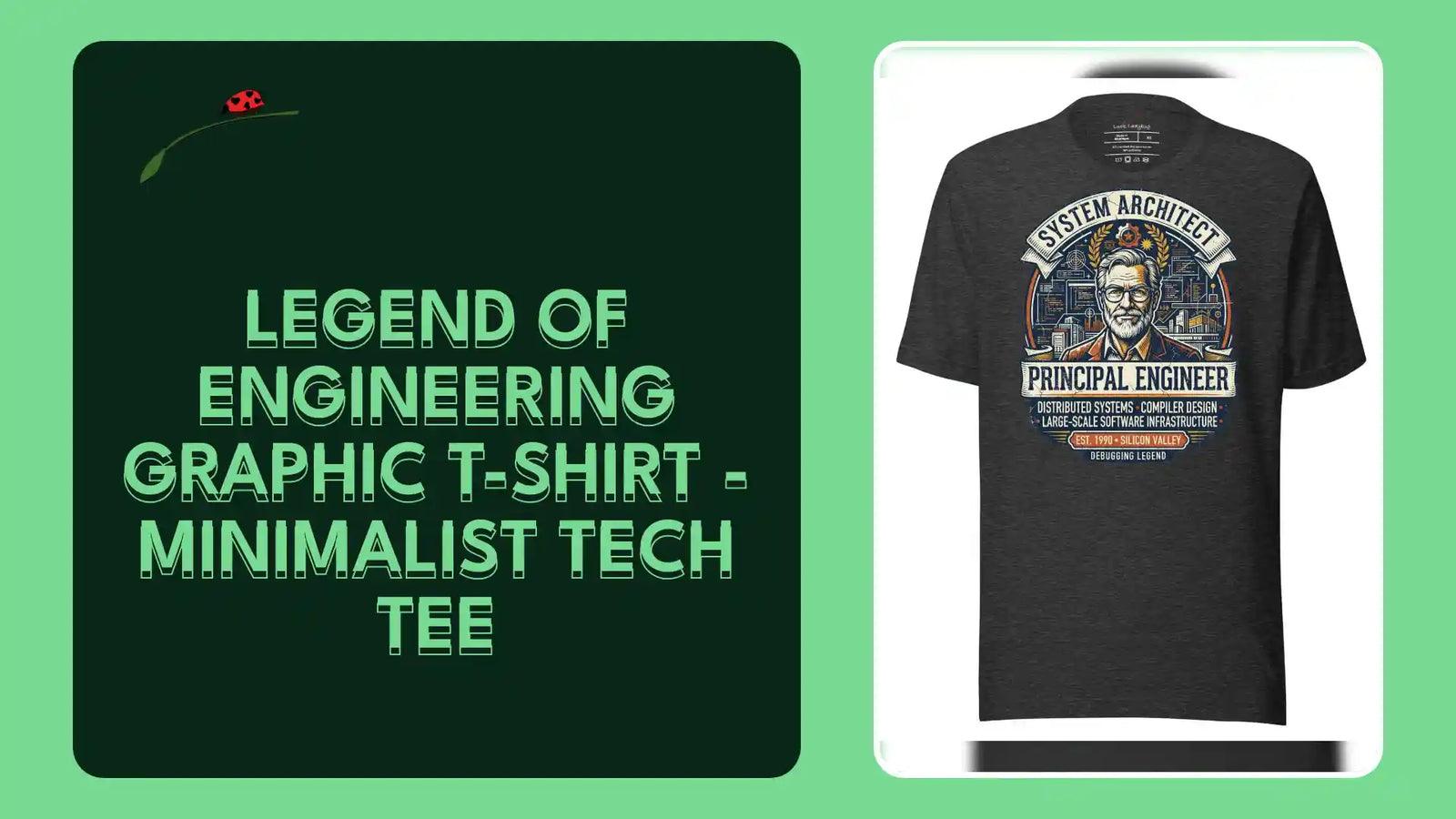 Legend of Engineering Graphic T-Shirt - Minimalist Tech Tee by@Outfy