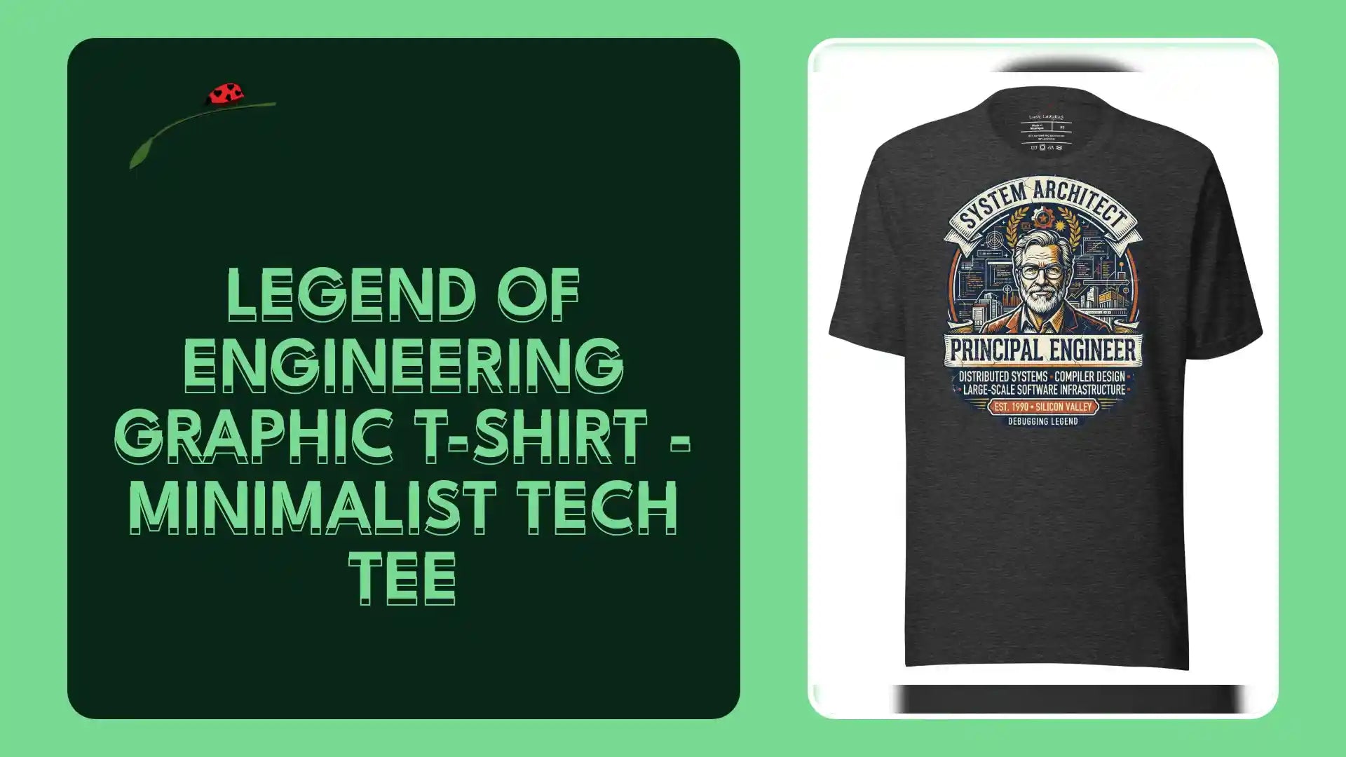 Legend of Engineering Graphic T-Shirt - Minimalist Tech Tee by@Outfy