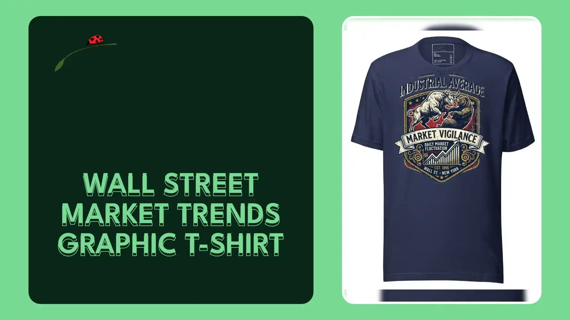 Wall Street Market Trends Graphic T-Shirt by@Outfy