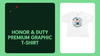 Honor &amp; Duty Premium Graphic T-Shirt by@Outfy