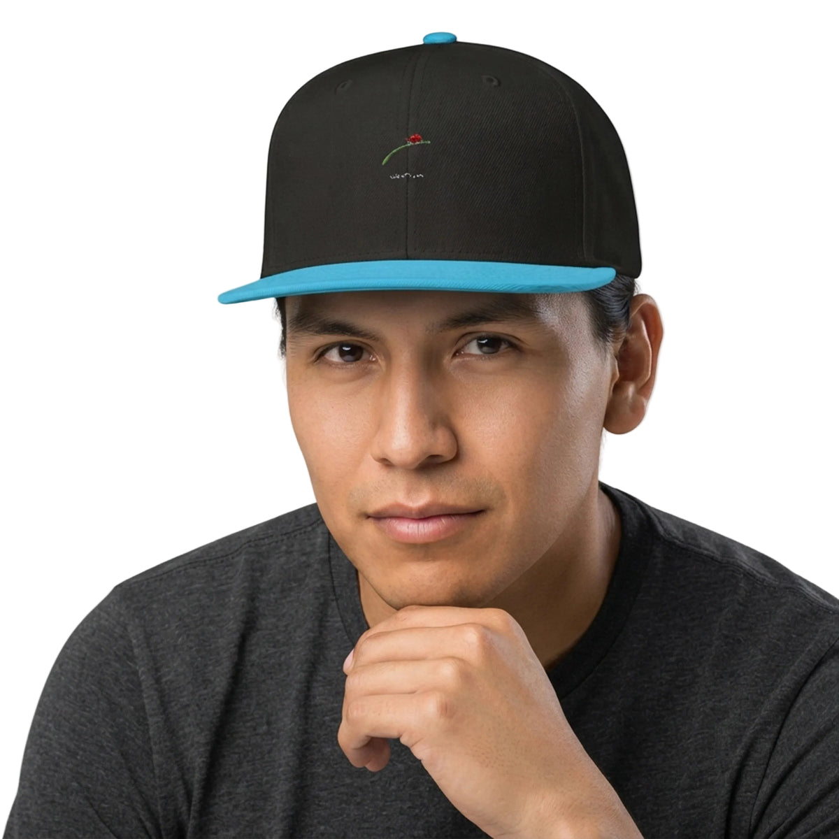 Retro Rocket Orbit Embroidered Snapback