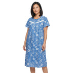 Womens Sheer Knit Nightgown and Lingerie Set