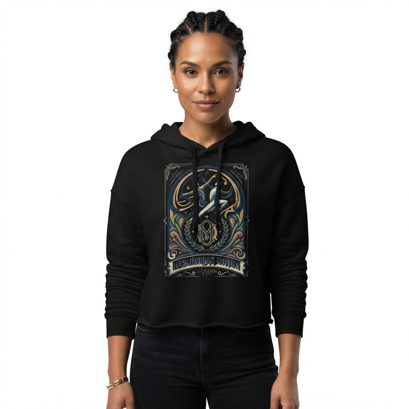Harmonious Motion Artistic Dance Cropped Hoodie