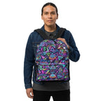 Neon Music Sports Geometric Pattern Backpack