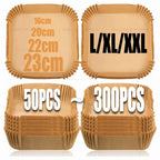 Disposable Non - Stick Air Fryer Parchment Paper Liners (300 Pack)