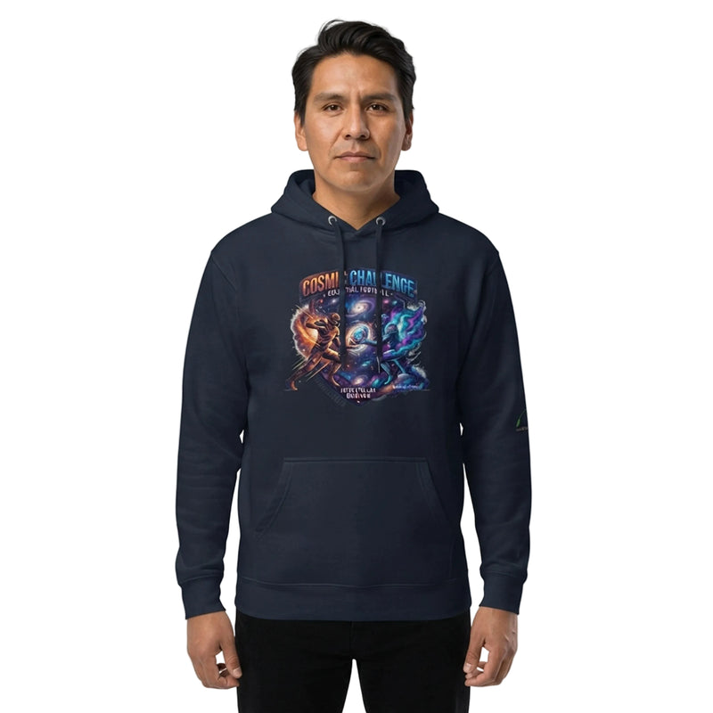 Cosmic Challenge Celestial Football Interstellar Gridiron Hoodie