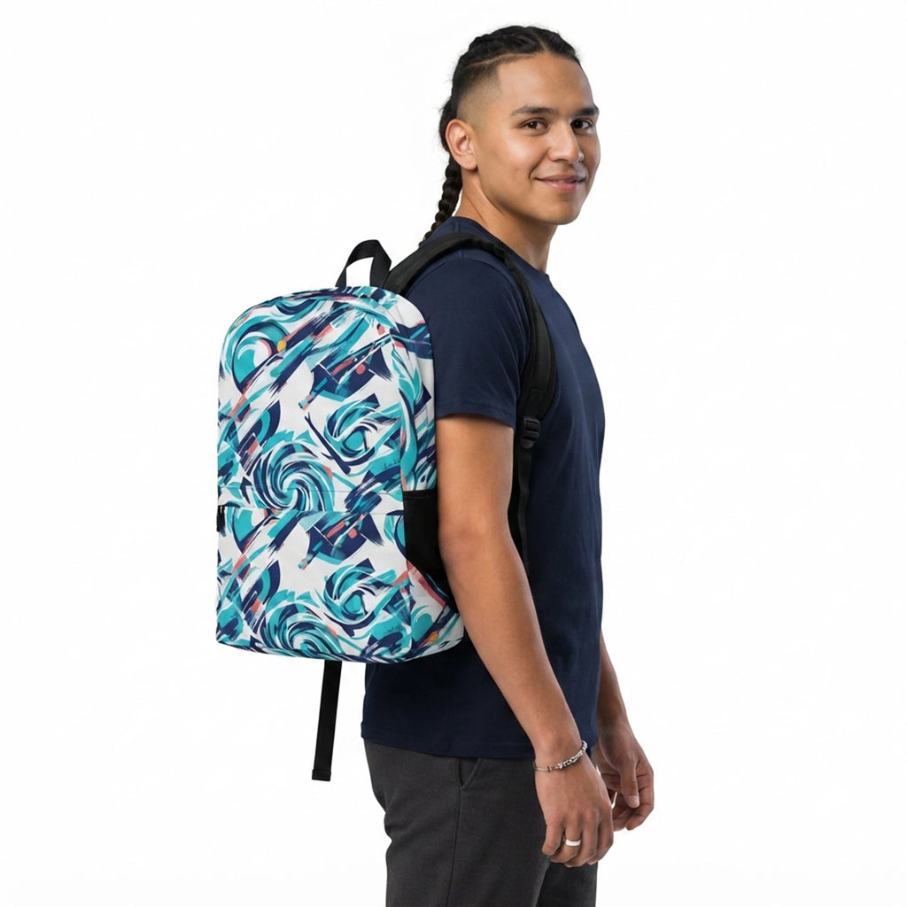 Dynamic Tennis Action Graphic Everyday Backpack