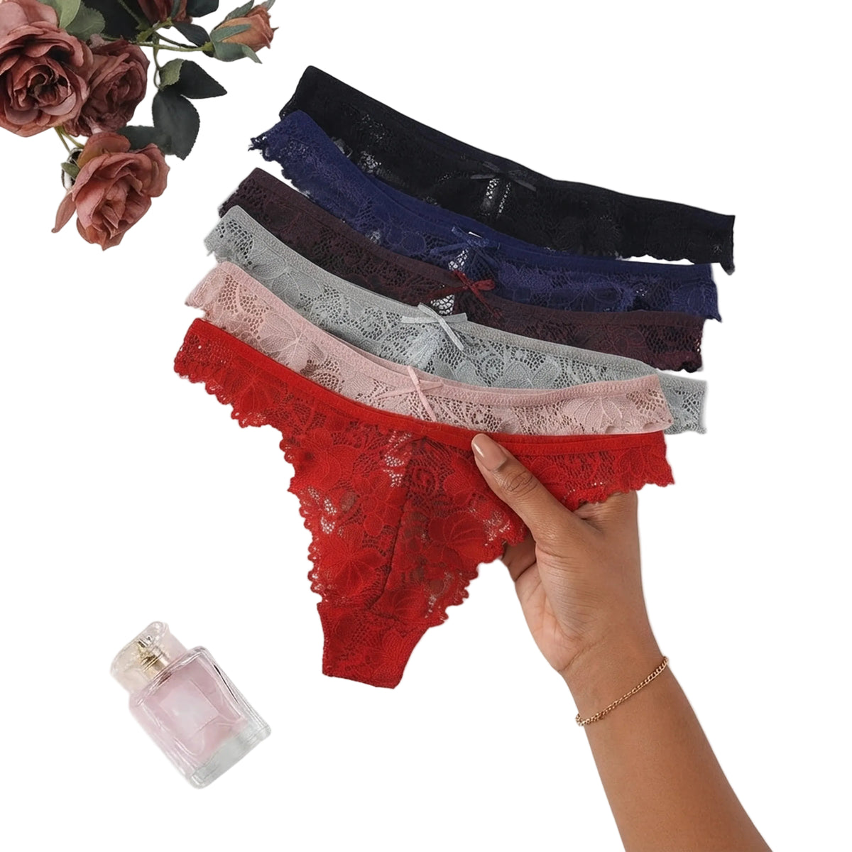 Womens Sheer Knit Low Rise G - String Panties