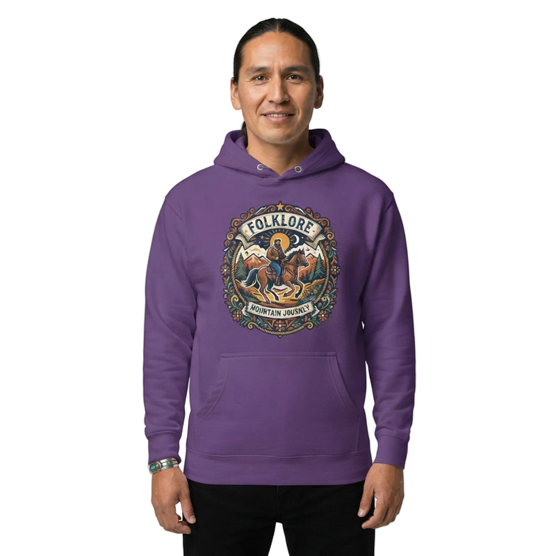 Folklore Mountain Journey Horseback Rider Hoodie