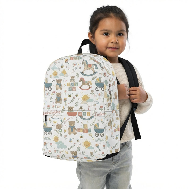 Cute Teddy Bear Pattern Child Care Backpack - BABY