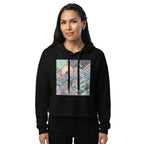 Mountain Sunset Hiker Cropped Hoodie