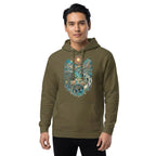 Sunlit Riverside Garden Journey Pullover Hoodie