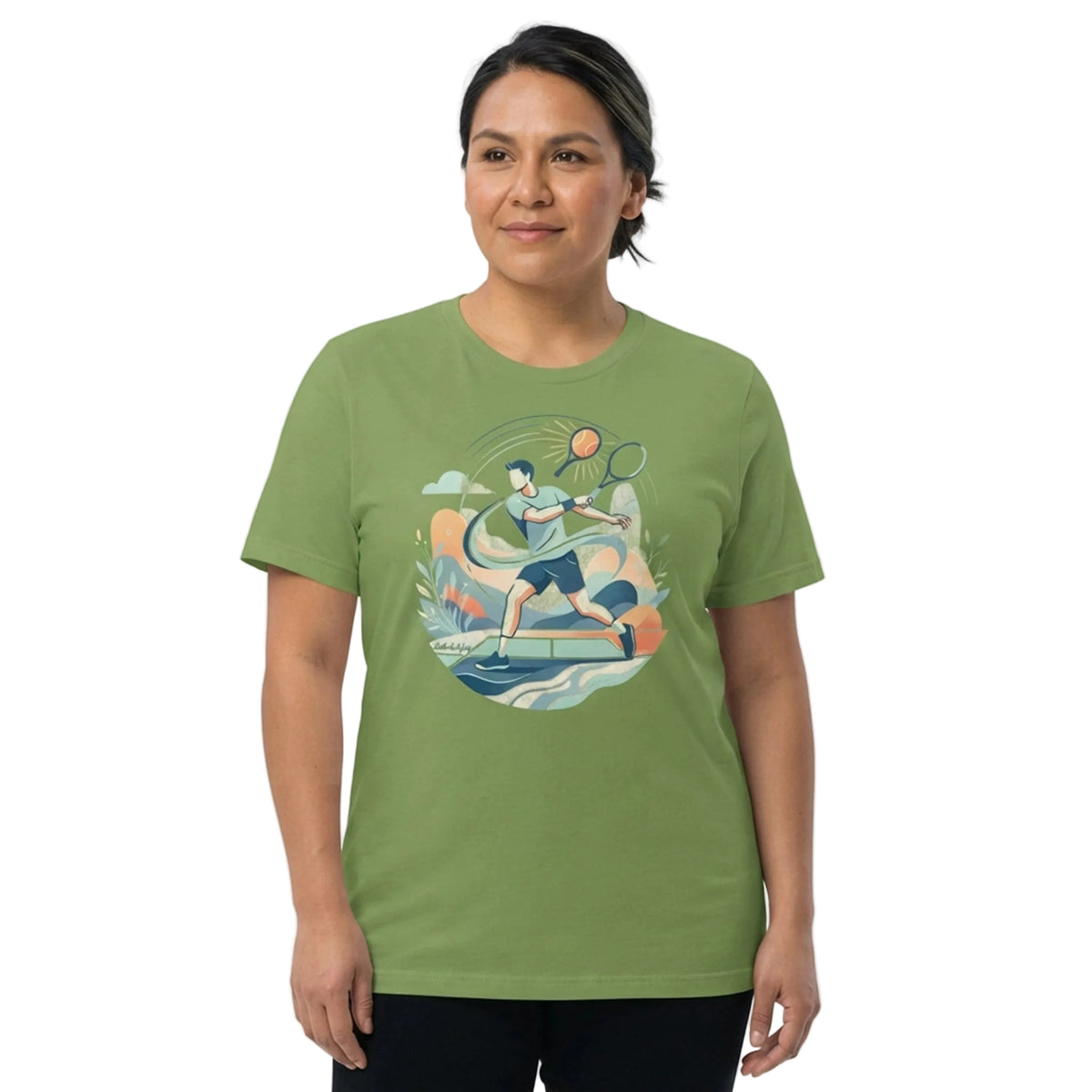 Abstract Tennis Player Women's Relaxed T-Shirt