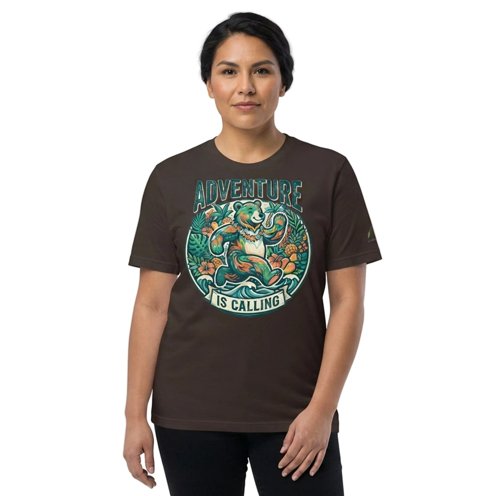 Adventure Is Calling Tropical Bear T-Shirt