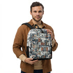 Vintage Nautical Anchor All-Over Print Backpack