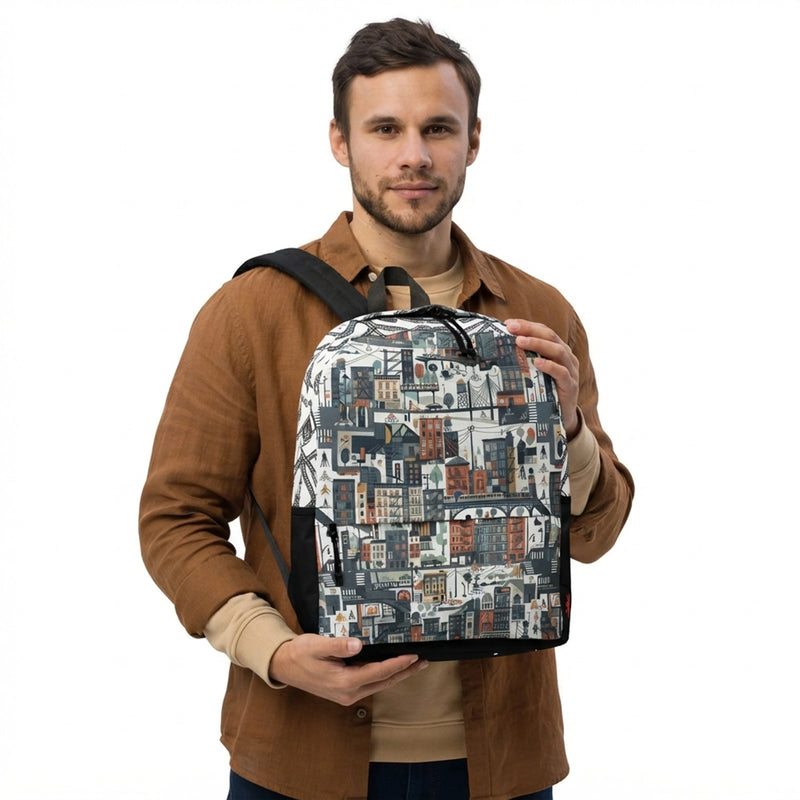 Vintage Nautical Anchor All-Over Print Backpack