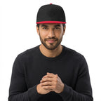 Abstract Wavy City Skyline Reflection Snapback Hat