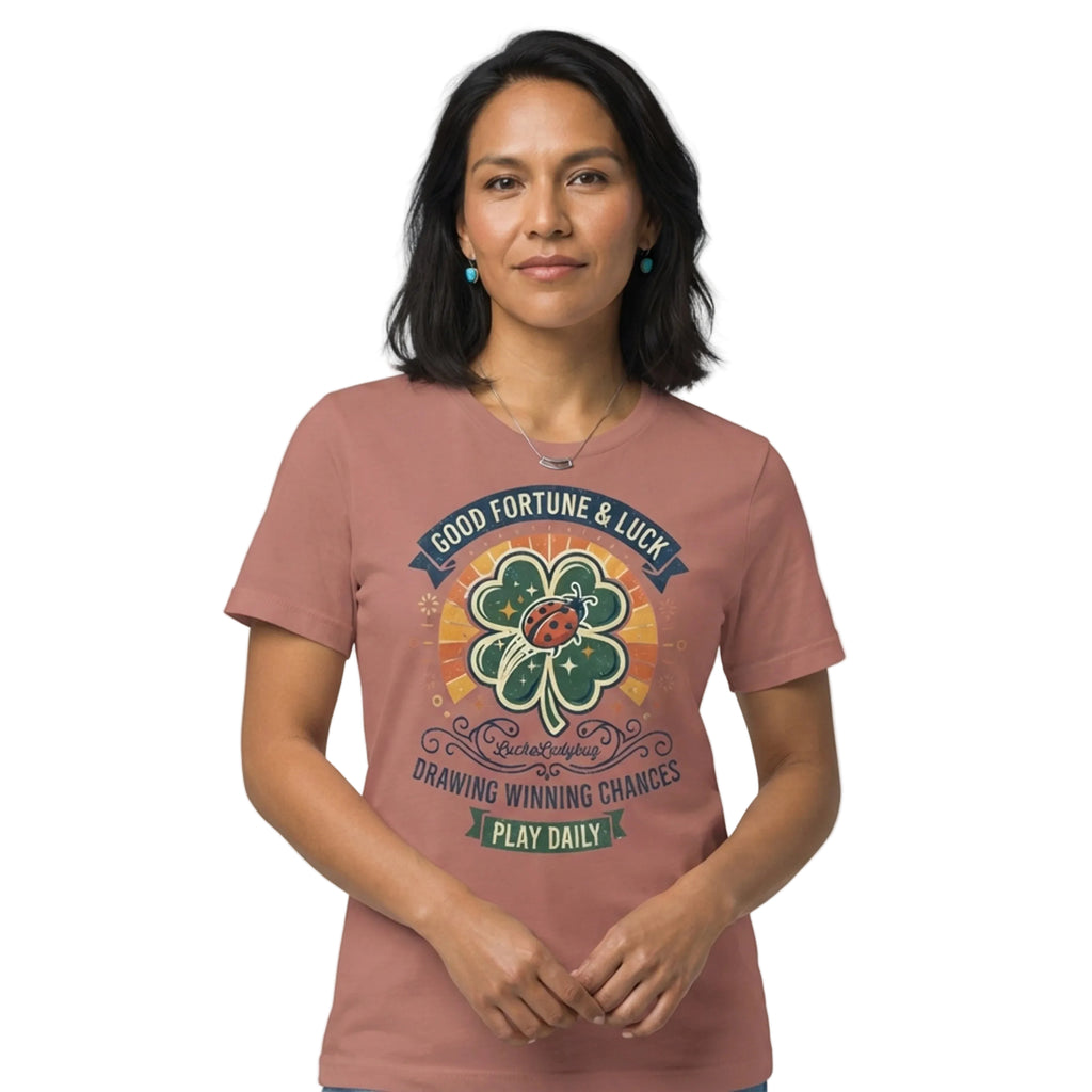 Good Fortune Luck Play Daily T-Shirt - GOOD FORTUNE & LUCK DRAWING