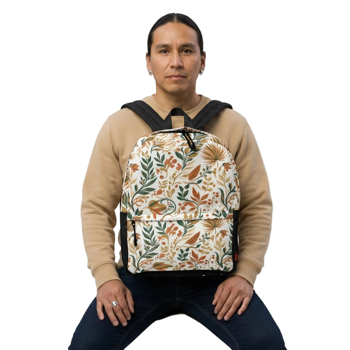 Autumn Botanical Foliage All-Over Print Backpack