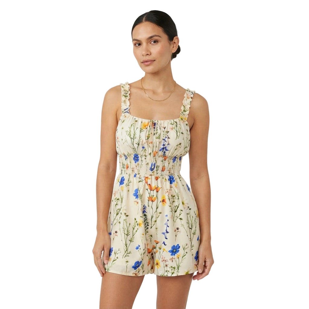 Printed Cami Jumpsuit Shorts