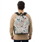 Woodland Birds Botanical All-Over Print Backpack