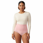 Women's High Waist Lace Edge Jacquard Hip Lifting Briefs