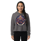 Cosmic Ascension Celestial Woman Cropped Hoodie
