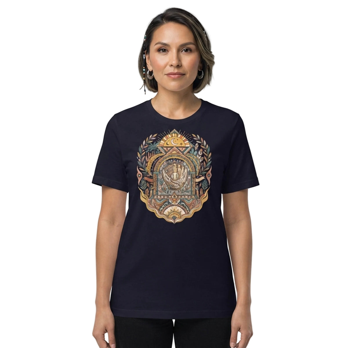 Celestial Folk Baseball Glove Women's T-Shirt