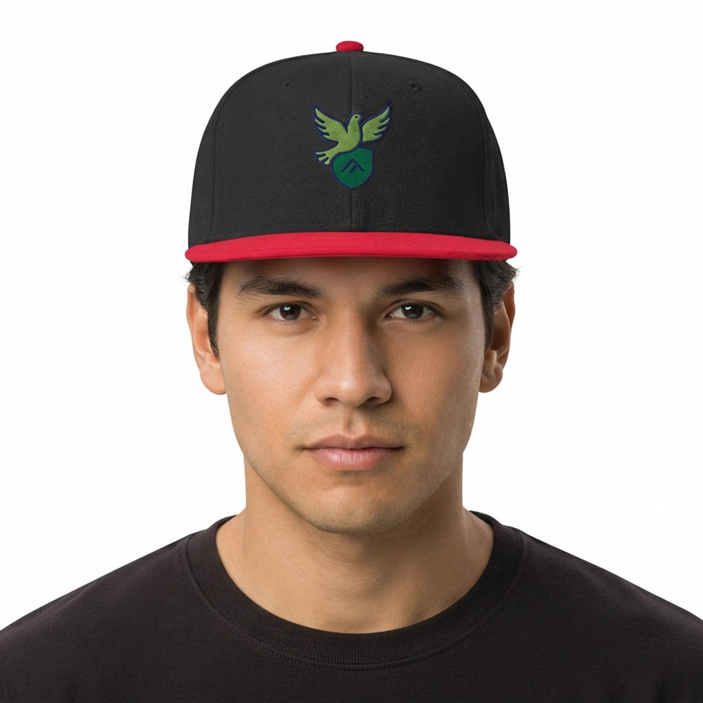 Green Bird And Shield Graphic Snapback