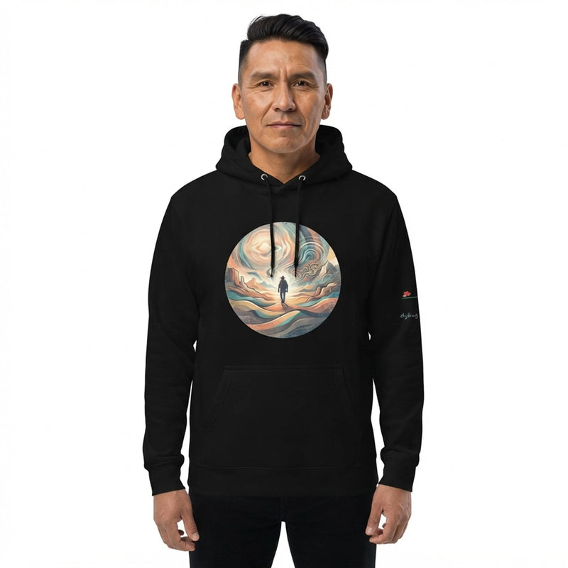 Abstract Desert Wanderer Graphic Hoodie