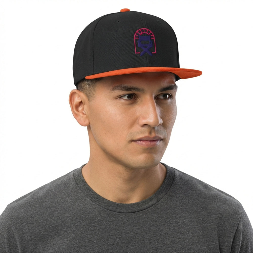 Director Chair Arch Embroidered Snapback Hat