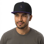 Football Star Circle Embroidered Snapback Hat