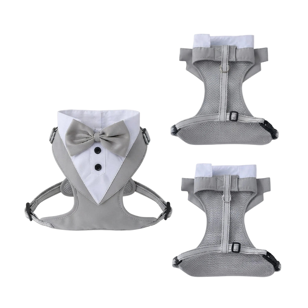 Polyester Dog Suit and Tie Formal Wear with Bowtie