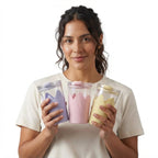 Reusable Plastic Travel Tumbler with Anti - Slip Sleeve and Dual
