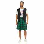 Traditional Scottish Highland Tartan Kilt with Bilateral Belt