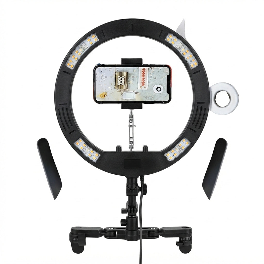 10 - Inch LED Ring Light with Overhead Rack Mount