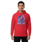 Neon Cosmic Arrow Flight Pullover Hoodie