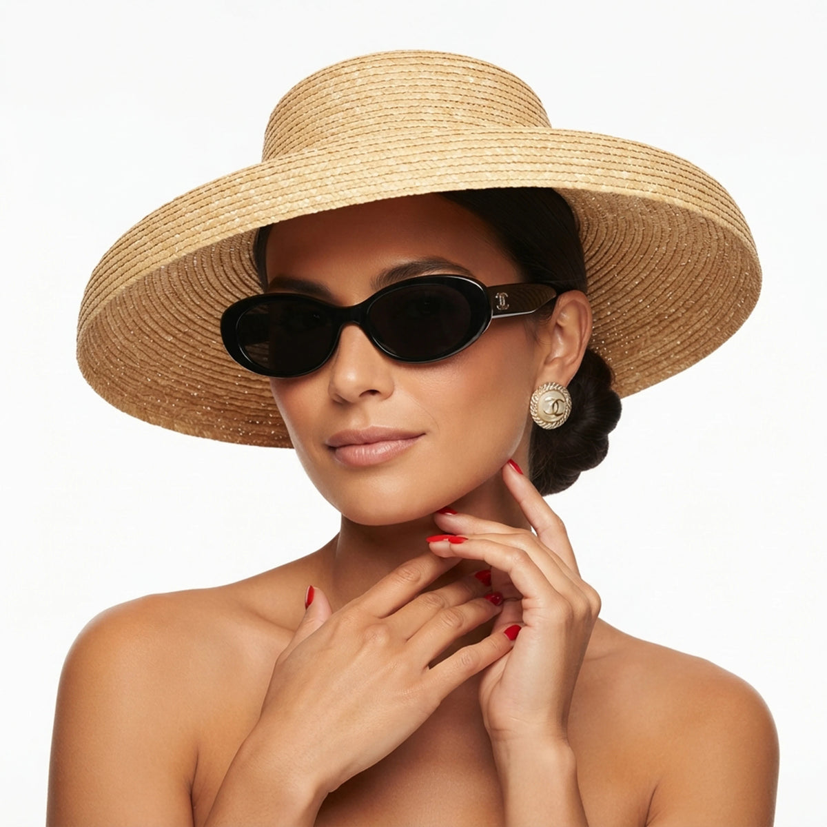 Women's Straw Sun Hat French Elegant Beach Hat