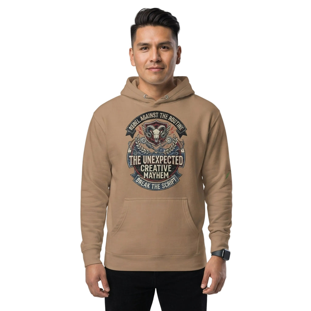Rebel Against The Routine Pullover Hoodie - THE UNEXPECTED CREATIVE