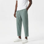 Cotton Linen Casual Drawstring Trousers