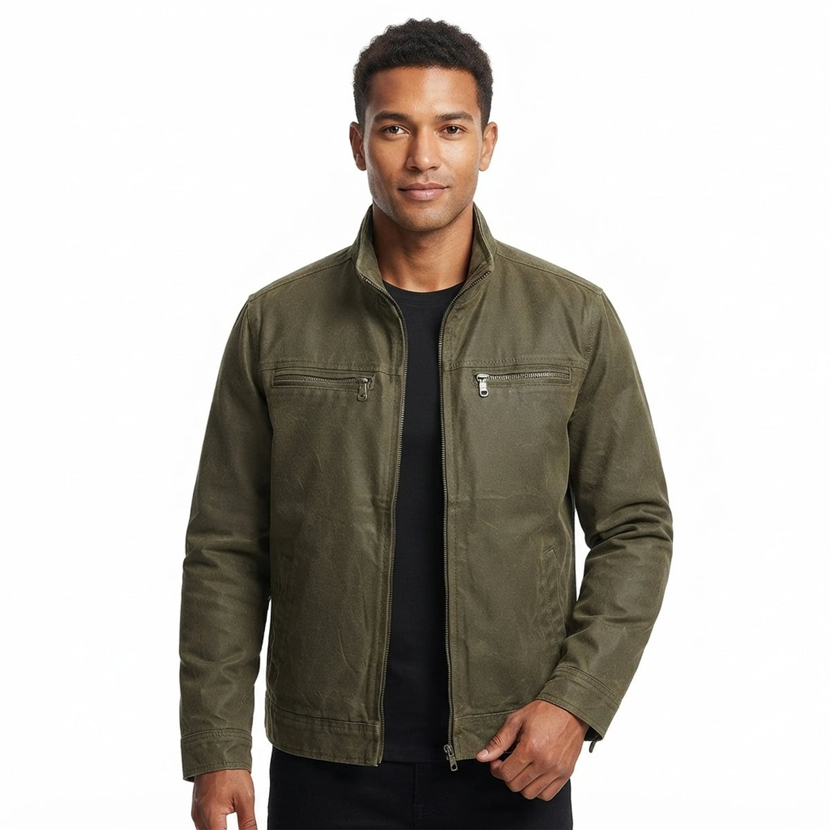 Mens Vintage Casual Tooling Jacket
