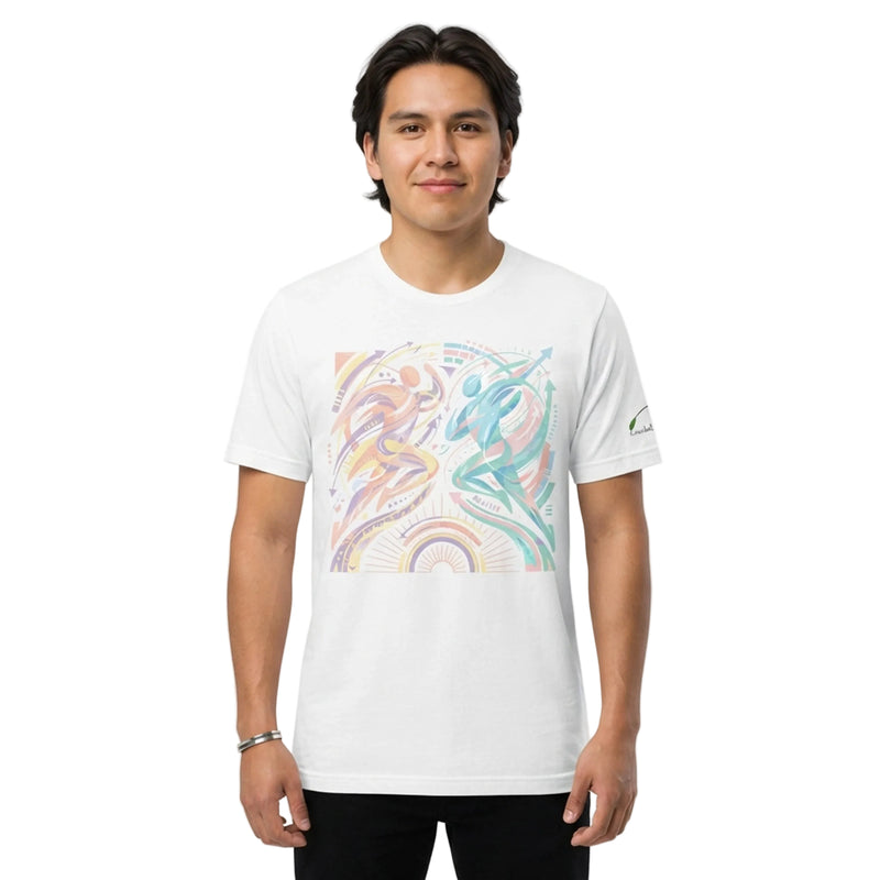 Abstract Dual Runner Motion T-Shirt