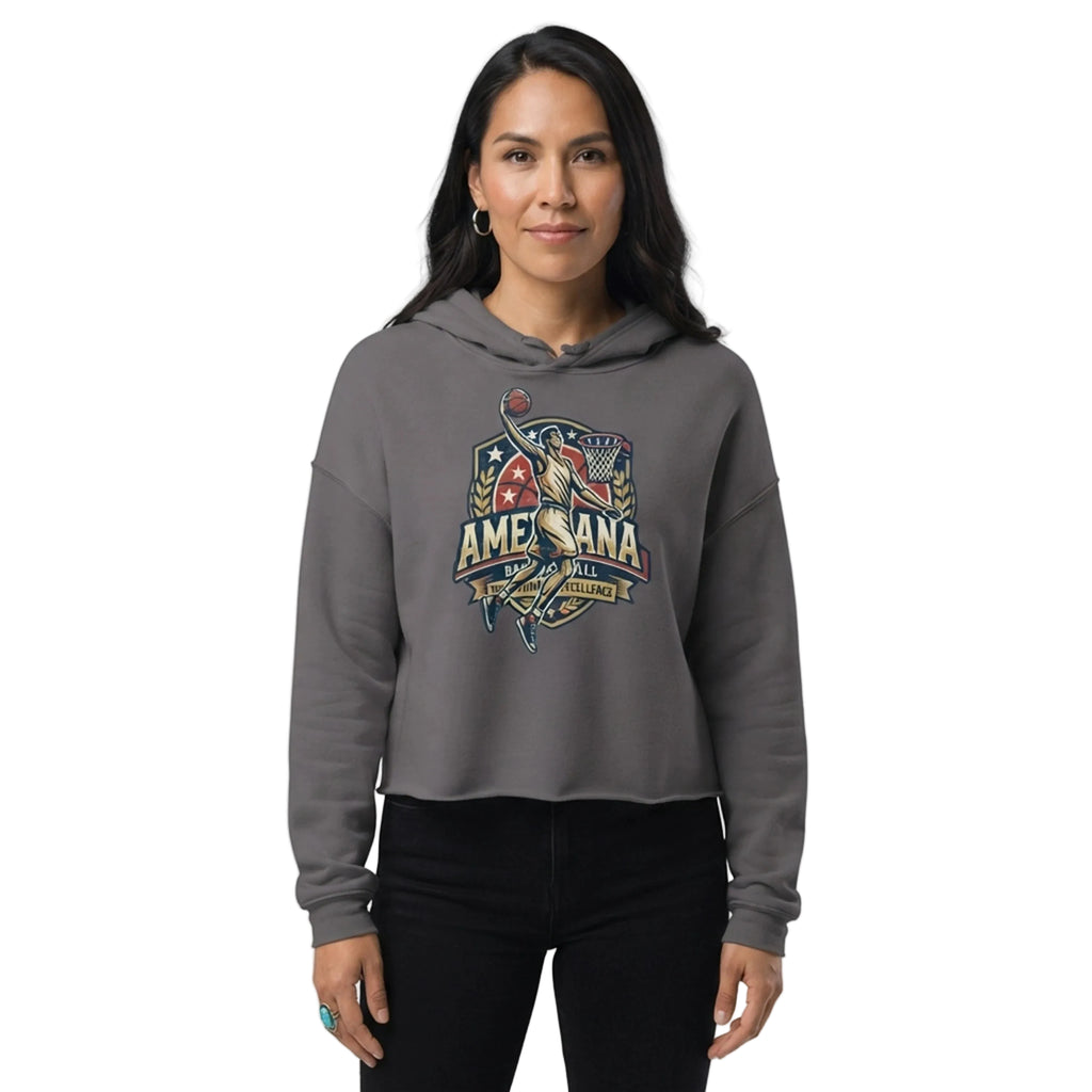 Americana Basketball Tradition Excellence Cropped Hoodie