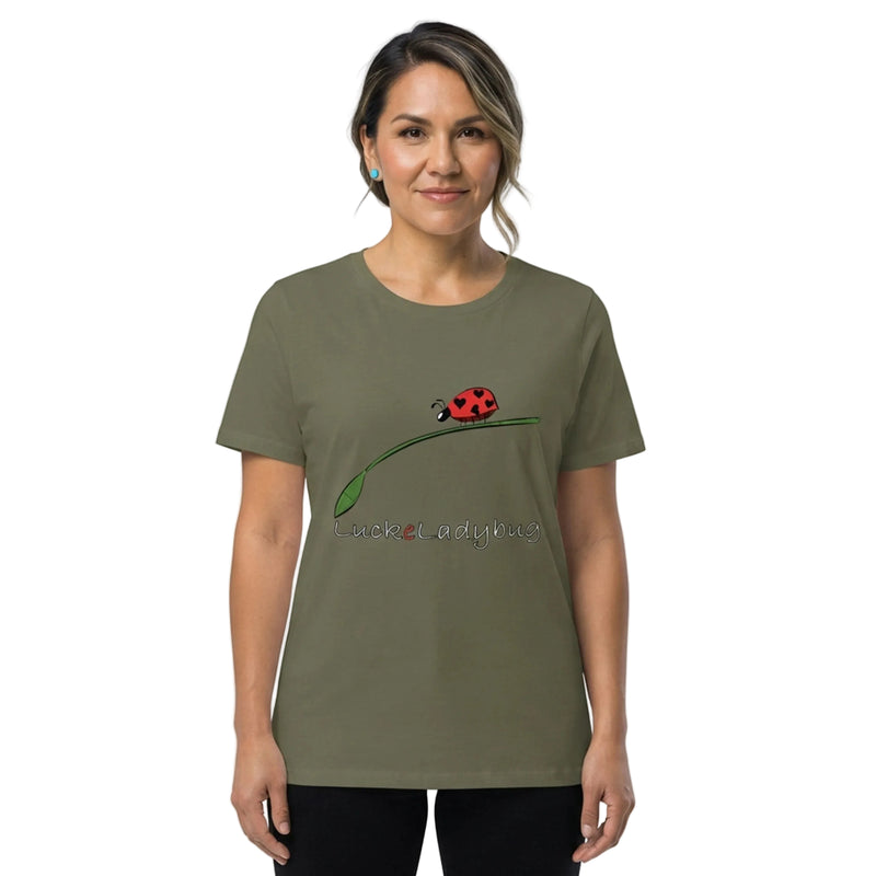 Cosmic Ladybug Swirl Women's Relaxed T-Shirt